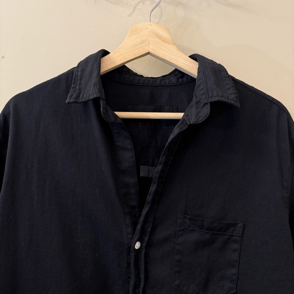 Frank & Eileen Famous Denim Cotton Mary Classic Shirtdress size large black - Picture 9 of 11